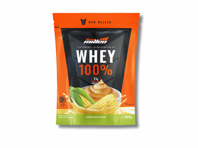 WHEY 100% REFIL 900G - NEW MILLEN - Imagem 8
